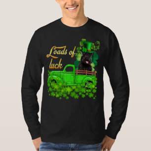 Ladys Truck Schnauzer St Patrick's Day T-Shirt