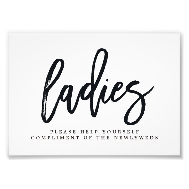 Ladys Wedding Bad Sign Wählen Sie Ihre Größe Fotodruck (Vorne)