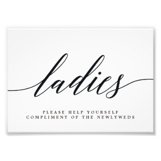 Ladys Wedding Bad Sign Wählen Sie Ihre Größe Fotodruck