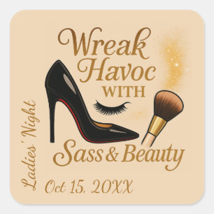 Ladys'Night Sassy Wreak Havoc Glam Sticker