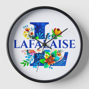 LAFALAISE 10" Schwarzer Holzrahmen. Uhr #290625