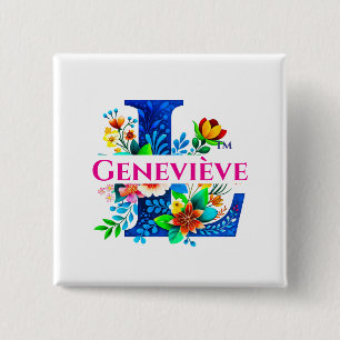 LAFALAISE Geneviève Knopf Quadrat Stil Nr. 350805 Button