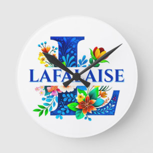 LAFALAISE L-Wanduhr Stil #280628 Runde Wanduhr