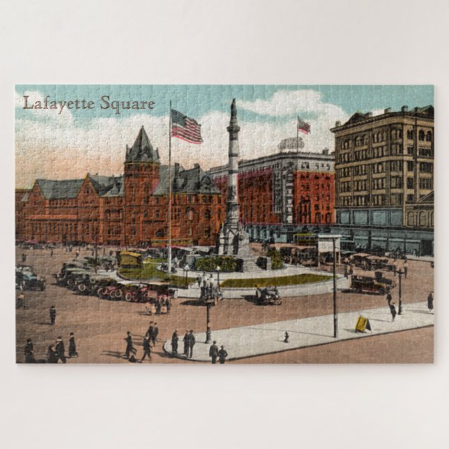 Lafayette Carré Vintage Buffalo NY Puzzle (Horizontal)