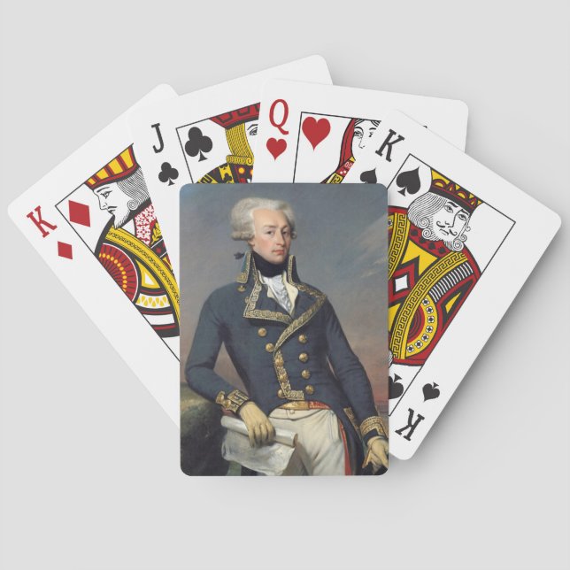 Lafayette Deck of Cards, Marquis de Lafayette Spielkarten (Rückseite)