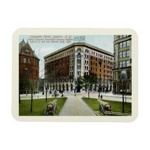 Lafayette Hotel, Buffalo, NY 1909 im Vintage-Stil Magnet