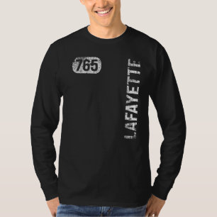 Lafayette Indiana 765 Bereichscode Vintag Retro T-Shirt