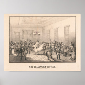 Lafayette Lodge - Odd Fellows Plakat