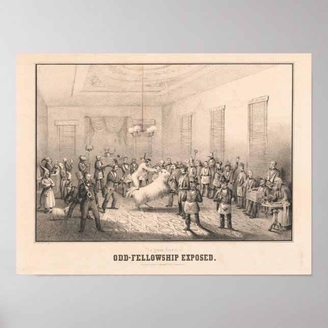Lafayette Lodge - Odd Fellows Plakat (Vorne)
