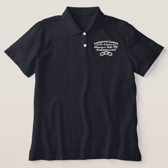 Lafayette Lodge Woman's Polo Shirt  (Design Vorderseite)