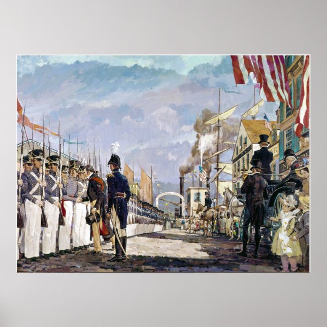 Lafayette und die Nationalgarde von Ken Riley Poster (Vorne)