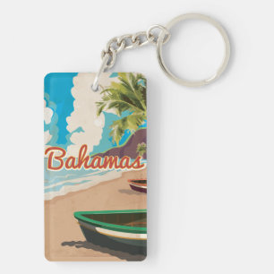 L'affiche de voyage vintage des Bahamas.