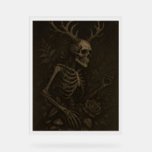 L'affiche Skull a Gothic Dark Academia