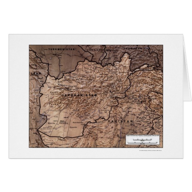 L'Afghanistan a détaillé la carte 1999 (Devant horizontal)