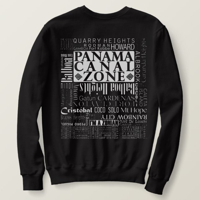 Lage des Panama-Kanals Sweatshirt (Design Rückseite)