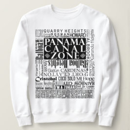 Lage des Panamakanals in Weiß Sweatshirt