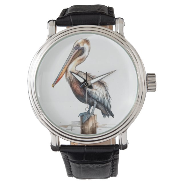 Lage des Pelikans Armbanduhr (Vorderseite)