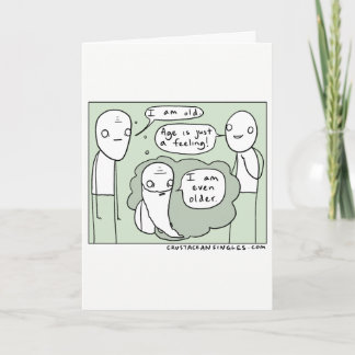 L'âge est juste une carte d'anniversaire drôle de