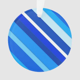 Lagen-Candy-Streifen - Kobalt und blass Ornament