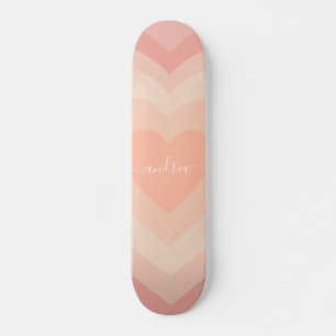 Lagen Herz Romantischer Valentinstag & Mädchenname Skateboard