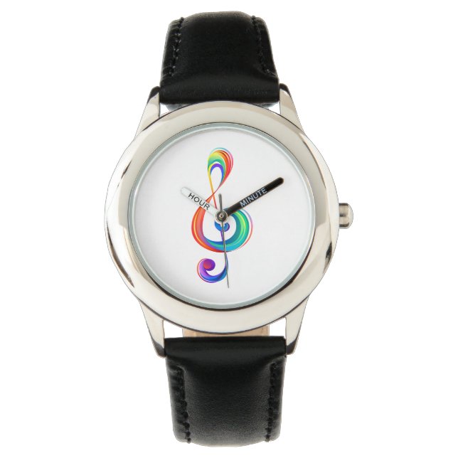 Lagen-Regenbogendreieck Armbanduhr (Vorderseite)