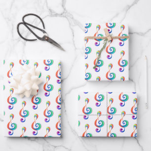 Lagen-Regenbogendreieck Geschenkpapier Set