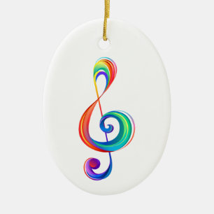 Lagen-Regenbogendreieck Keramik Ornament