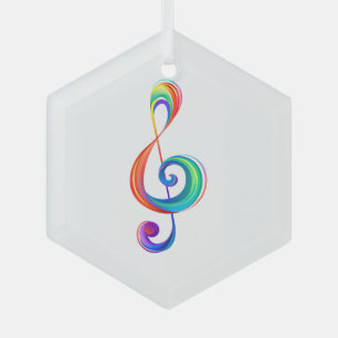 Lagen-Regenbogendreieck Ornament Aus Glas
