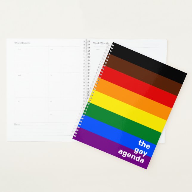 "L'agenda gay" Le drapeau de Philadelphie (Devant avec enveloppe)