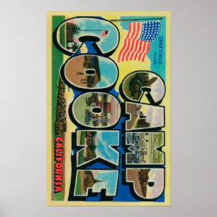Lager Cooke, Kalifornien - große Buchstabe-Szenen Poster