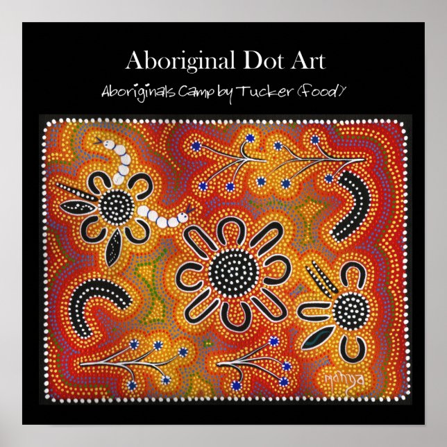 Lager der Aborigines von Tucker (Lebensmittel) Poster (Vorne)