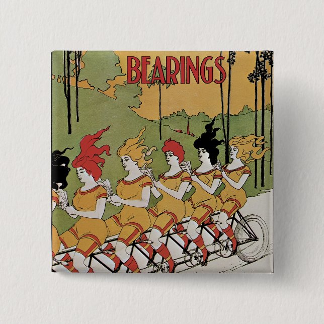 Lager Fahrradposter Button (Vorderseite)