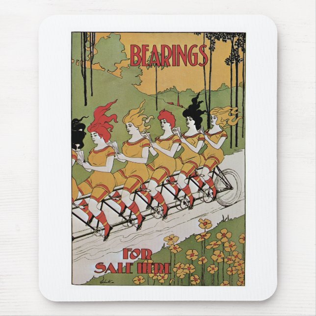 Lager Fahrradposter Mousepad (Vorne)