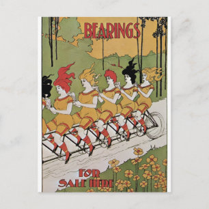Lager Fahrradposter Postkarte