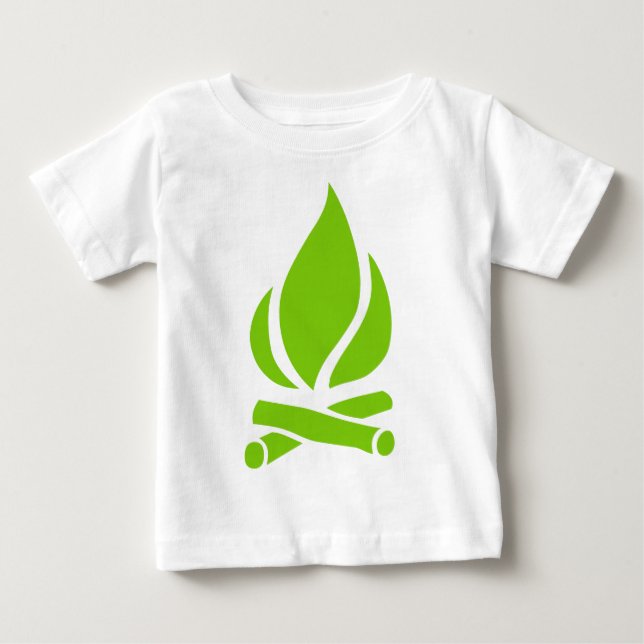 Lager-Feuer Baby T-shirt (Vorderseite)