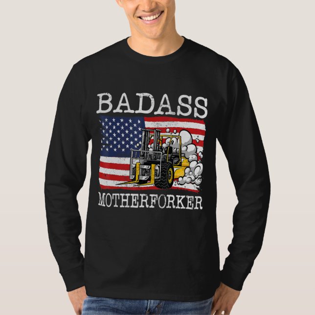 Lager Gabelstapler-Hubstaplergabel T-Shirt (Vorderseite)
