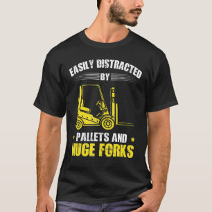 Lager Gabelstapler-Hubstaplergabel T-Shirt