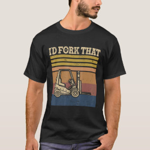 Lager Gabelstapler-Hubstaplergabel T-Shirt