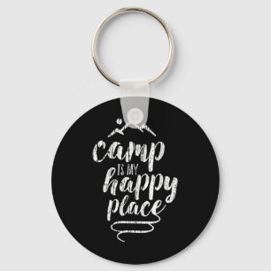 Lager ist mein glücklicher Ort - Camping Berge Shi Schlüsselanhänger
