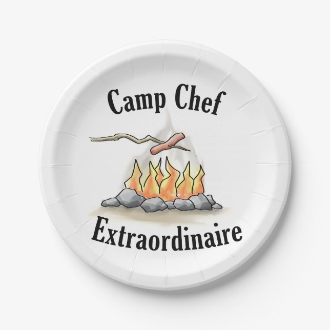 Lager-Kochs-Extraordinaire PapierTeller (Vorderseite)