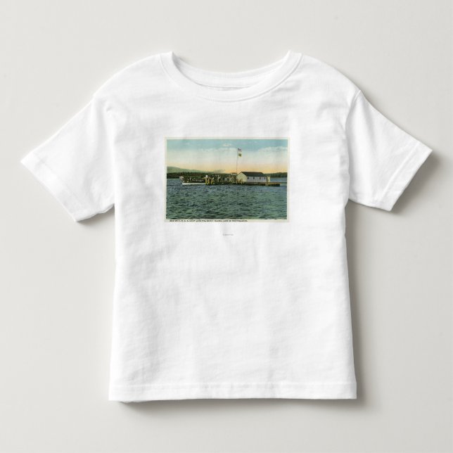 Lager-Landungs-Ansicht Sandy-Insel-, Boston YMCA Kleinkind T-shirt (Vorderseite)