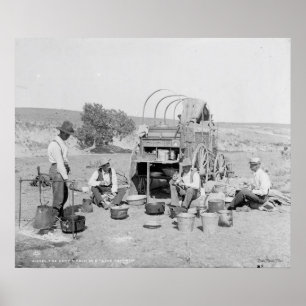 Lager-Lastwagen auf einem Poster