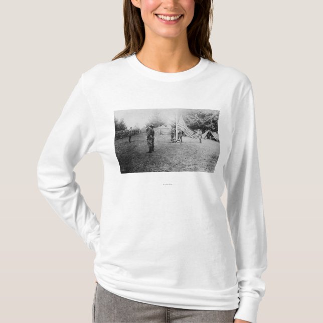 Lager Lewis, WA - Soldaten, die hinunter T-Shirt (Vorderseite)