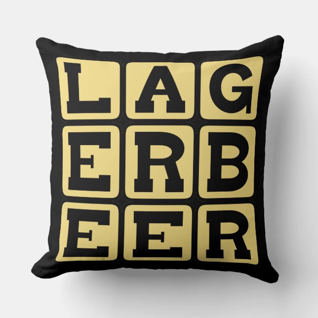 Lagerbier, Art des Ale Kissen (Vorderseite)