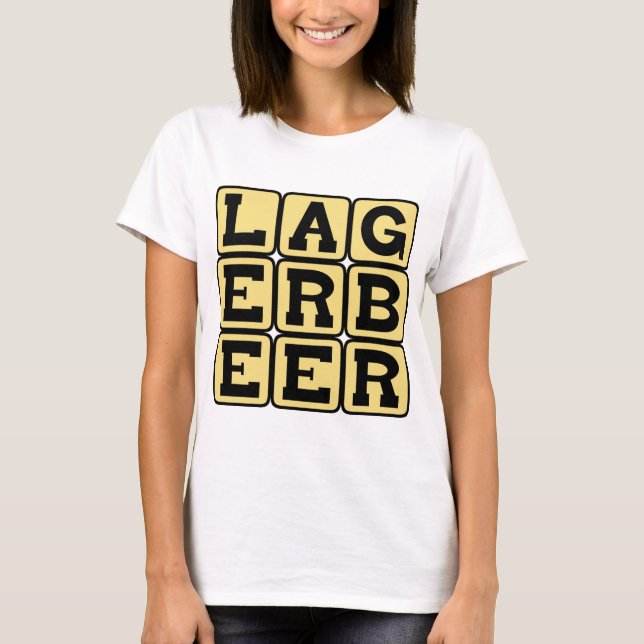 Lagerbier, Art des Ale T-Shirt (Vorderseite)
