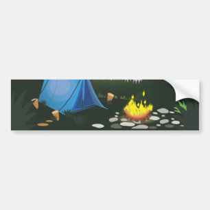 Lagerfeuer Autoaufkleber