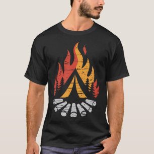 Lagerfeuer im rustikalen Stil T-Shirt