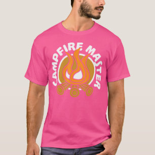 Lagerfeuer Meister Lustiges Camping Bonfire T-Shirt