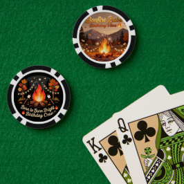 Lagerfeuer-Poker-Chips 🔥 | Cozy Outdoor-Spiel Pokerchips