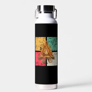 Lagerfeuer Retro Vintage Trinkflasche